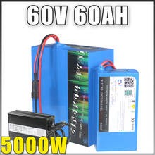60V 60AH Electric motorcycle Electric bicycle scooter Lithium Battery Pack with 5000W 8000W BMS 5A Charger 2024 - buy cheap