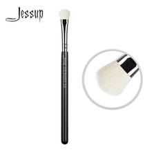 Jessup-pincel de sombra de ojos negro/ojo plateado, pelo sintético, sombra de ojos, mango de madera, 239 2024 - compra barato