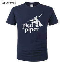 Summer Cotton Men's T-Shirt Pied Piper Cartoon Print T Shirt Men Unisex New Fashion Short Sleeves Cool Tshirt Funny Top Tees C15 2024 - buy cheap