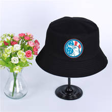 USA Logo Summer Hat Women Mens Panama Bucket Hat USA   logo Design Flat Sun Visor Fishing Fisherman Hat 2024 - buy cheap