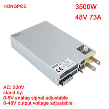 Controlador conduzido do transformador do diodo emissor de luz do controle 3500 v 220 48v 73a da fonte de alimentação 0-48v ajustável da fonte de alimentação 0-5v de AC-DC w 48v 2024 - compre barato