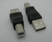 10 шт. USB 2,0 Тип A папа в B папа адаптер конвертер принтер разъем 2024 - купить недорого