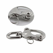 1PC D Ring Type Swivel Snap Hook Rotary Shackle 316 Stainless Steel Quick Release Boat Anchor Chain Eye Shackle 2024 - buy cheap