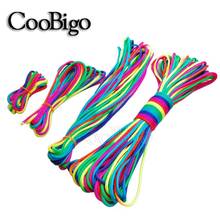 Rainbow Paracord Cord Parachute Rope Lanyard String Thread Braided Bracelet Shoelaces Sewing DIY Craft Accessories 4mm 2024 - buy cheap