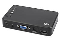 Central multimídia portátil full hd 1080p com suporte a vga, cartão sd, pen drive usb, reprodutor de mídia, mp3, mp4, hdd, caixa 2024 - compre barato