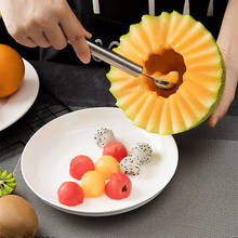 NEW Stainless Steel Watermelon Slicer Fruit Knife Cutter and Ice Cream Ballers Melon Scoop Double Size Spoon Set Kitchen Tools 2024 - buy cheap