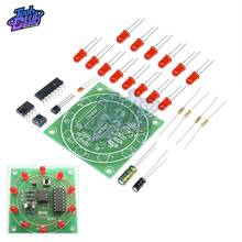 Lucky rotativo Suite electrónica CD4017 NE555, 3-5V, Kits de luz LED DIY, piezas y componentes de producción 2024 - compra barato