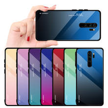 Gradient Tempered Glass Case For Xiaomi Mi A2 A3 8 Lite 9 9T Pro Note 10 Phone Cover for Redmi Mix 2S Poco F1 2024 - buy cheap