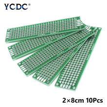 Placa de circuito impreso Universal, prototipo de PCB de un solo lado, 10x8x12cm, 7x9cm, 6x8cm, 5x7cm, 4x6cm, 3x7cm, 2x8cm arduino 2024 - compra barato