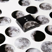 45 шт./кор. канцелярские наклейки Vaporwave DIY Planet Sticky Paper Kawaii Moon Plants наклейки для украшения дневника скрапбукинга 2024 - купить недорого