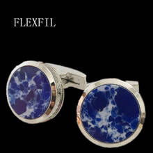 FLEXFIL Jewelry french shirt cufflink for mens Brand designer Cuffs link Button male High Quality H Luxury Wedding wholesale 2024 - buy cheap
