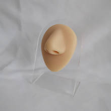 Мягкие силиконовые Моделирование человека модель носа с трехмерной аппликацией в виде нос резиновый модель для демонстрации ювелирных изделий 2024 - купить недорого