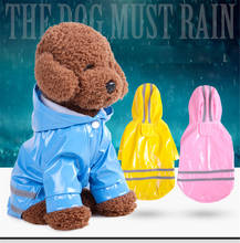 Capa de chuva para pets, jaqueta impermeável com capuz para cães e gatos, roupa para cachorros e filhotes ao ar livre 2024 - compre barato