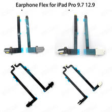 Гибкий кабель для наушников, совместимый с iPad Pro 7,9 12,9, наушники, гарнитура, разъем, аудио разъем, док-порт, часть, черный, белый 2024 - купить недорого