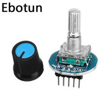 Módulo Codificador rotativo para Arduino, Sensor de ladrillo, desarrollo de Audio redondo, potenciómetro giratorio, tapa de perilla EC11 2024 - compra barato