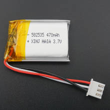 XINJ 3.7V 470mAh Lithium Polymer Rechargeable Li Battery 582535 3pin JST-PH 2.54mm For DIY GPS Sat Nav Camera Driving 2024 - buy cheap