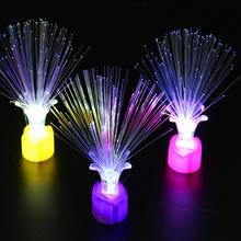 Luz LED de fibra óptica para Festival, lámpara de luz nocturna colorida para boda, decoración de fiesta en casa, Color aleatorio 2024 - compra barato