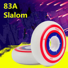Slalom wheel with original Hyper Grip H+G inline skates wheel quality 83A durable PU FSK performance captain America 80mm rodas 2024 - buy cheap