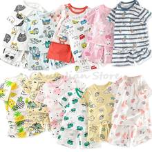 Summer Kids Pajamas Sets Boys Sleepwear Pyjamas Children's Pajamas Suit Baby Girl Clothes Short Sleeve Girls Pijamas for 2-11Yrs 2024 - buy cheap