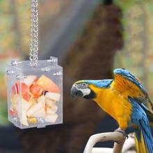 Papagaio criativo de brinquedo para envelhecimento, alimentador de pássaros, inteligência, gaiola de treinamento, caixa acrílica 2024 - compre barato