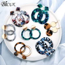 BICUX Fashion Bohemian Statement Acrylic Drop Earrings for Women Vintage Korean Geometry Dangle Hanging Earring 2019 Jewelry 2024 - buy cheap
