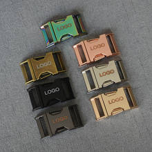 LOGO 10 Pcs/Lot 15mm/20mm/25mm/32mm Laser Engraving Quick Side Release Metal Buckles for Webbing Tactical Belt DIY Outdoor 2024 - buy cheap