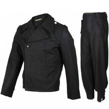Conjunto de uniforme militar da segunda guerra mundial, calças retrô de lã preta elite panzer 2024 - compre barato
