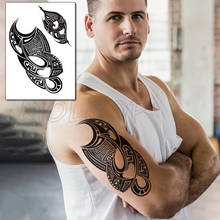 Pegatinas de Tatuajes Temporales, tótem de luna Lunar, elemento mecánico, tatuajes falsos para mujeres y hombres, arte corporal 2024 - compra barato