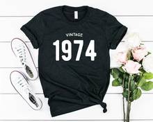 Camiseta feminina 100% algodão, camiseta estampa vintage de manga curta para mulheres, tops de roupas femininas 2024 - compre barato