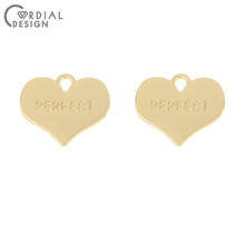 Cordial Design 100Pcs 15*18MM Jewelry Accessories/Pendant/Hand Made/Heart Shape/DIY Earring Making/Jewelry Findings & Components 2024 - buy cheap