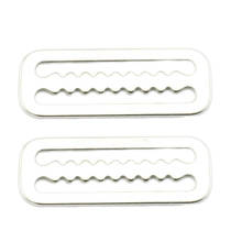 2PC Durable Stainless Steel Scuba Diving Serrated Weight Belt Keeper Stopper Slider 2024 - buy cheap