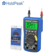 Holdpeak HP-90EPD multímetro digital do telefone móvel app faixa automática ac dc tensão 4000 contagens frequência de resistência multímetro automático 2024 - compre barato