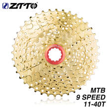 Ztto mtb 9s 40t cassete dourado 11-40t, peças de bicicleta de montanha, caçamba de velocidade 27s compatível com m430 m4000 2024 - compre barato