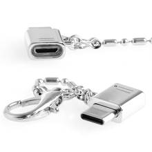 Металлический USB-C 3,1 Тип C штекер к Micro USB 2,0 гнездовой разъем конвертера для Mackbook/Huawei-U1JA 2024 - купить недорого