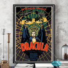 Zt735 clássico filme de terror drácula clássico retro poster imprime pintura da lona sala estar parede arte imagem do vintage decoração casa 2024 - compre barato