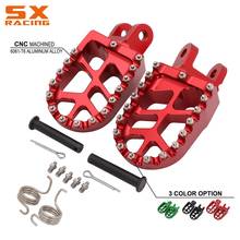 CNC Pé Estacas Footpegs Apoio Para Os Pés Do Pedal Para HONDA CR80R CR85R CRM250 XR250R XR400R XR600R XR650L XR650R CRF230L CRF1000L 2024 - compre barato