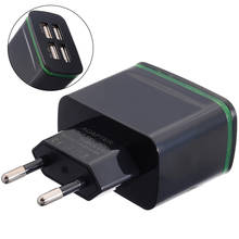 Protable Quick Charge USB Chargering Adapter 5V 4A Power Plug EU Plug Travel Wall Phone Charger 4 Port Wall Travel Adapters 2024 - buy cheap