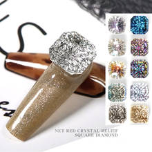 Diamantes de imitación 3D para uñas, joyas de cristal para manicura, accesorios de lujo brillantes 2024 - compra barato