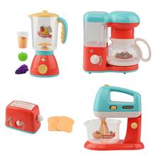 Kids Pretend Play Sets Simulation Toasters Bread Maker Coffee Machine Blender Baking Kit Game Mixer Kitchen Role Toy 2024 - buy cheap