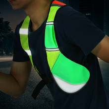 Multi-function Night Running Sporting Reflective Cycling Running Vest Adjustable Safety High Visibility Reflective Vest Jacket 2024 - buy cheap