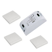 Interruptor RF inteligente para el hogar, dispositivo inalámbrico con wifi, 433Mhz10A110V 220V, funciona con Alexa y control remoto de pared RF 86 2024 - compra barato