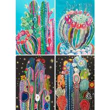 full square/round drill 5D DIY diamond painting  Colorful cactus Embroidery pattern Cross stitch kit mosaic home decor 2024 - buy cheap