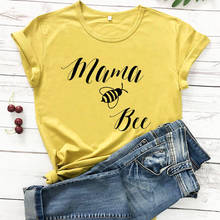 Camiseta estampa mama to be bee, camisa engraçada de algodão para o verão 2020, presente da mãe e do dia das mães 2024 - compre barato