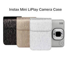 Fujifilm instax mini cinto de couro pu, câmera fotográfica protetora para ombros 2024 - compre barato