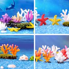 Colorful Resin Coral Fish Aquarium Decoration Artificial Coral for fish Tank Resin Reef Rock Lanscaping Ornaments 2024 - buy cheap