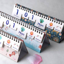 Kawaii Cartoon Calendar Cute 2020 Desk Calendar Table Agenda Planner Calendario Office School Supplies Stationery 2020 Planner 2024 - buy cheap