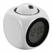 Multi-function LED Alarm Clock Voice Talking LED Time Temperature Digital LED Projector Portable Temperature Alarm Multifunction 2024 - buy cheap