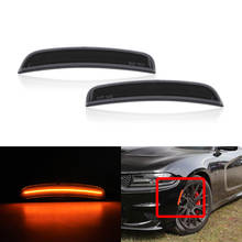 For Dodge Charger 2015-2019 Front Smoked Amber Led Side Marker Lights Lamp x2 2024 - buy cheap