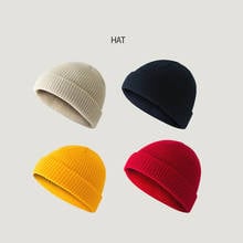 Chapéu de malha, moda masculino, feminino, inverno, quente, unissex, redondo, macio, fio de lã, crochê, para mulheres, boné, chapéu 2024 - compre barato