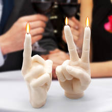 Moldes de silicona para velas con gestos, molde para velas de dedo, cera de Perfume con gestos creativos, molde para jabón 2024 - compra barato